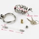thumbnail image 1 of Stainless Steel Male Lockable Chastity Device with Silicone Urethral Catheter Hollow Cock Cage BDSM Restraint Penis Rings Man, 1 of 3