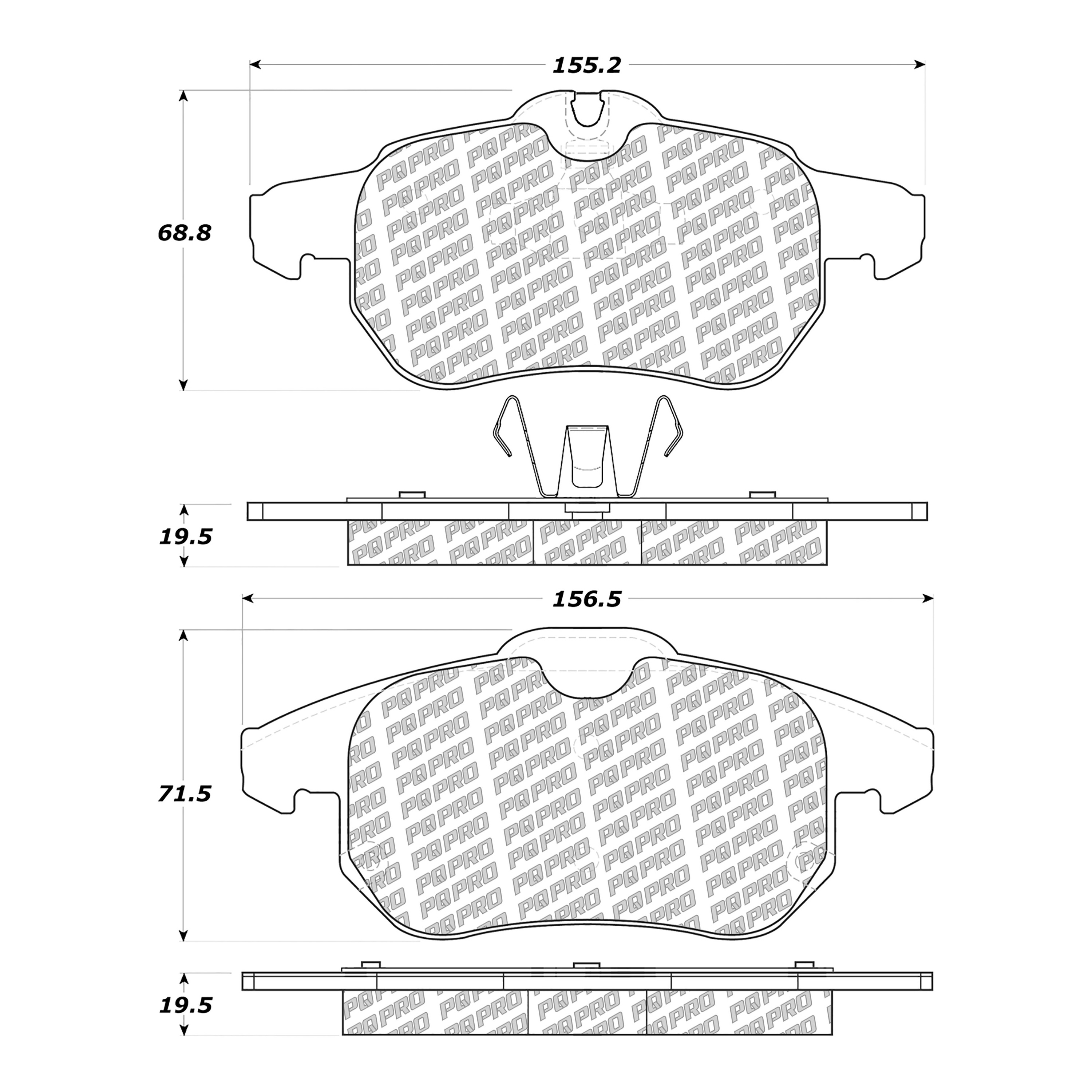 Pastillas Freno Para Auto Pqpro 500.09720