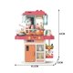 thumbnail image 2 of Juguete Cocina Interactiva 55Pzas 63cm Agua Vapor Rosado Infantil, 2 of 6