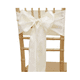 thumbnail image 5 of Xiao Hua Correa de Asiento Color Blanco Hueso - Juego de 10 Piezas, 108.27 x 6.69 Pulgadas Brillante y Reluciente, Lazo Sedoso Autoajustable DIY, Adecuado para Decoración de Sillas de Boda Banquete, 5 of 6