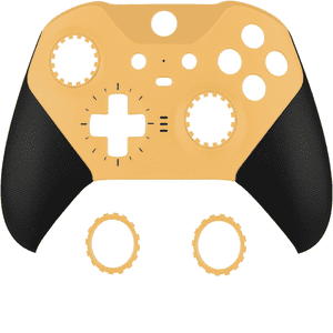 Cubierta Frontal Aaronmei Personalizada Xbox One Elite Series 2 Core Naranja Amarillo