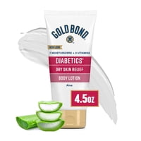 Loción Gold Bond Para El Alivio De La Piel Seca Para Diabéticos, 130 Ml Con Aloe
