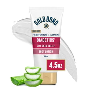 Loción Gold Bond Para El Alivio De La Piel Seca Para Diabéticos, 130 Ml Con Aloe