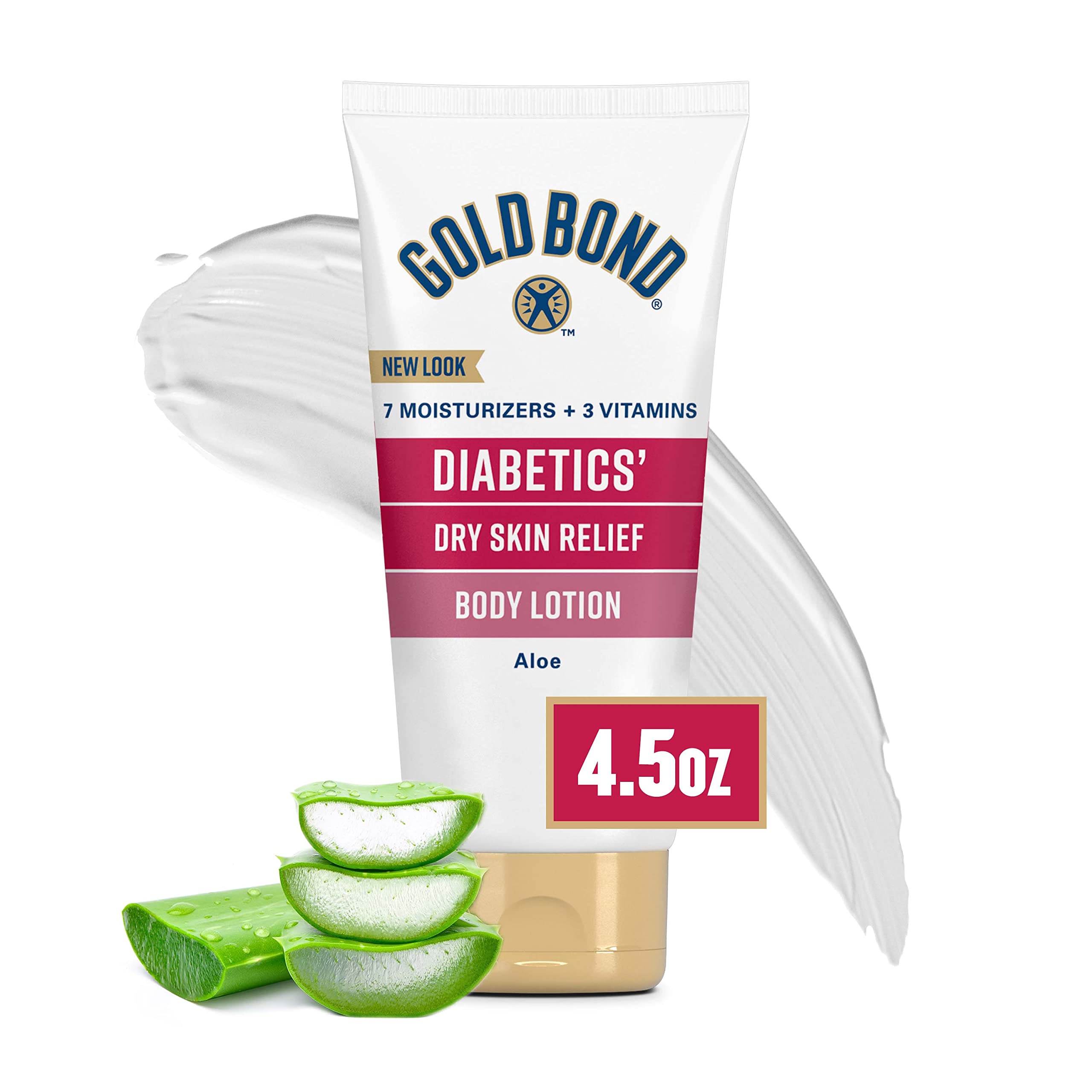 Loción Gold Bond Para El Alivio De La Piel Seca Para Diabéticos, 130 Ml Con Aloe