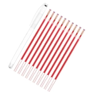 Magideal - 10 Uds. De Recambios De Bolígrafo Borrable Por Calor, Marcador De Tela Para Suministros De Costura, Manualidades Diy