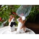 thumbnail image 3 of Adorno para pastel Selsela Beagle 5 cm de madera (novia y novio), 3 of 4