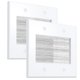 thumbnail image 1 of Placa de pared Fosmon 2 unidades blanca para gestión de cables, 1 of 7
