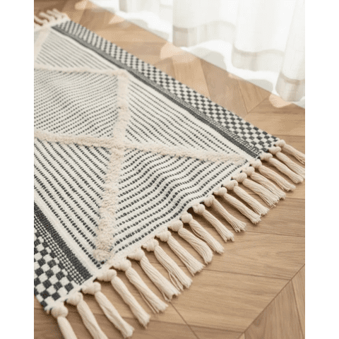 Myl Hogar - Bajada De Cama De Lino Estilo Boho Medida 60 Cm X 90 Cm