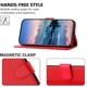 thumbnail image 3 of Funda Cartera para iPhone 16 Plus Tarjetero Soporte Magnético y Correa Rojo, 3 of 5