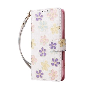 Foxdock Funda Tipo Cartera Floral Para Xiaomi Redmi Note 14 5G ,Funda Con Tapa De Cuero Pu, Protección Antigolpes Con Ranuras Para Tarjetas Y Soporte