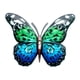 thumbnail image 2 of Escultura creativa de mariposa para pared, decoración artística, figurita de adorno de Metal, obra de arte colgante coleccionable para ventana, , Azul verde, 2 of 5