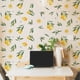thumbnail image 2 of 2pcs/4pcs Fresh Fruit Wallpapers, For Living Room Bedroom Children's Room Background Wall Decoration Wall Sticker, 2 of 3