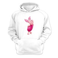 Genérico - Polerón Canguro Puerquito Pooh Blanco Talla S Unisex