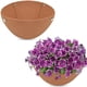 thumbnail image 3 of 3PCS 12 pulgadas redonda colgante cesta forros tejido colgante planta forros no tejidos plantador forros fieltro negro insertos de reemplazo, 3 of 3