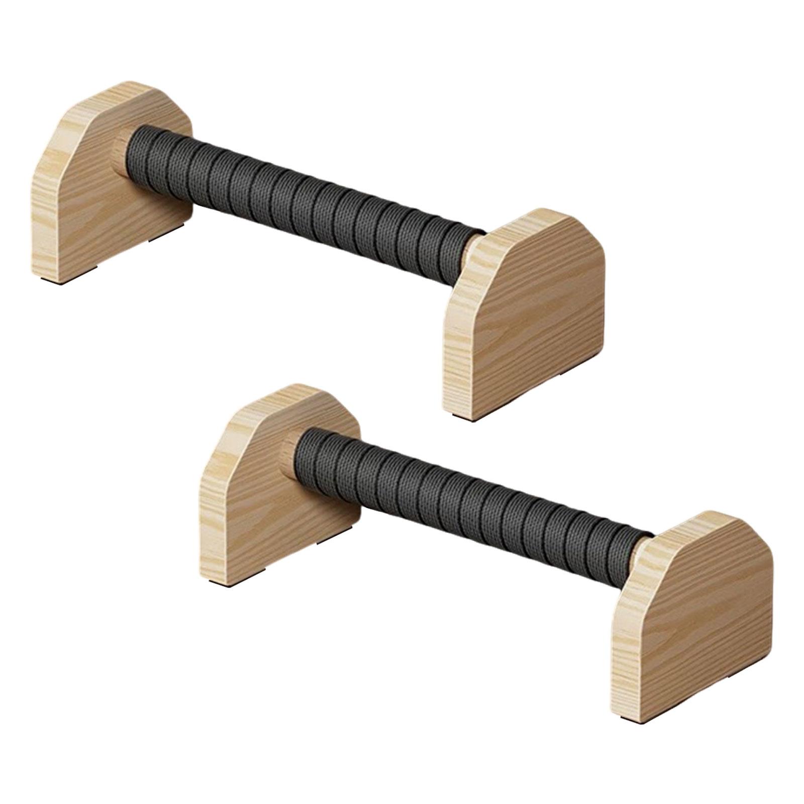 Ioensy - 2 Barras De Flexiones Para Hacer El Pino, De Madera Antideslizante, Para Hombres Y Mujeres, Para Gimnasia, Entrenamiento, 30 Cm