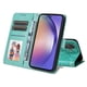 thumbnail image 5 of Funda tipo cartera FOXDOCK para Samsung Galaxy A55 , diseño girasol en relieve, cuero PU, cierre magnético, soporte y tarjetero, 5 of 5