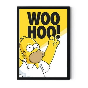 Genérico - Cuadro Decorativo Homero Con Marco Y Vidrio Medidas 30X40 Cm