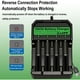 thumbnail image 2 of Cargador QJJIPP 4 Bahías USB 4x18650 3.7V NiMH, 2 of 3