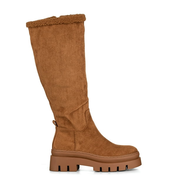 Botas Largas Mujer Casual Moda Gamuza Plataforma Weide HX511