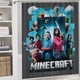 thumbnail image 5 of Una película de Minecraft-theme 4-Piece Shower Curtain Set with Rugs, Waterproof Bathroom Decor Set Includes Bath Mat, U-Shaped Rug, Toilet Lid Cover and Curtain with Hooks, 5 of 6