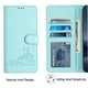 thumbnail image 4 of Funda tipo cartera FOXDOCK para Samsung Galaxy S25 Plus con soporte, ranuras, RFID, diseño de gato, 4 of 5