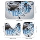 thumbnail image 3 of Lionel Messi-theme 4-Piece Shower Curtain Set with Rugs, Waterproof Bathroom Decor Set Includes Bath Mat, U-Shaped Rug, Toilet Lid Cover and Curtain with Hooks, 3 of 6