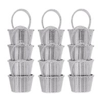 Bothyi - 12X Caja De Dulces Embalaje Decoración Almacenamiento Para Suministros De Decoración De Fiesta Argenta