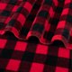 thumbnail image 5 of Manta PAVILIA, forro polar a cuadros con diseño de búfalo, color negro y rojo, talla king, 5 of 9