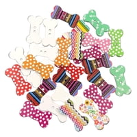 Magideal - Botones , 100 Piezas En Apariencia De De Perro Botones De 2 Agujeros Color Mezclado Para Coser, Manualidades, Decoración,