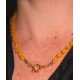 thumbnail image 3 of Collar gargantilla Aragonita 6mm chapado en oro 18k Terranova, 3 of 3