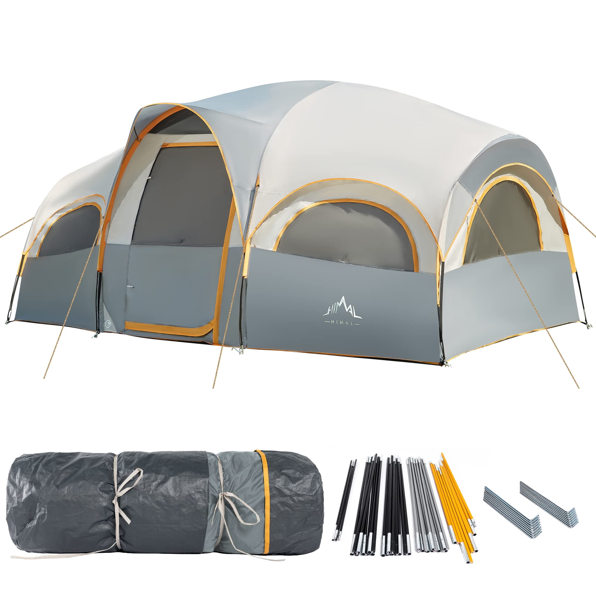 Carpa Gohimal Para 8 Personas, Impermeable Y Resistente Al Viento Para Camping