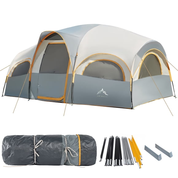Carpa GoHimal para 8 personas, impermeable y resistente al viento para camping