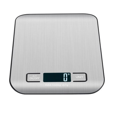 Magideal - Báscula De Cocina Digital, Pantalla Led, Báscula De Joyería De Alta Precisión Multiusos, Báscula De Pesaje, Báscula De Peso, Para Cocinar Café De , Usb De 5 Kg Usb Blanco De 5 Kg