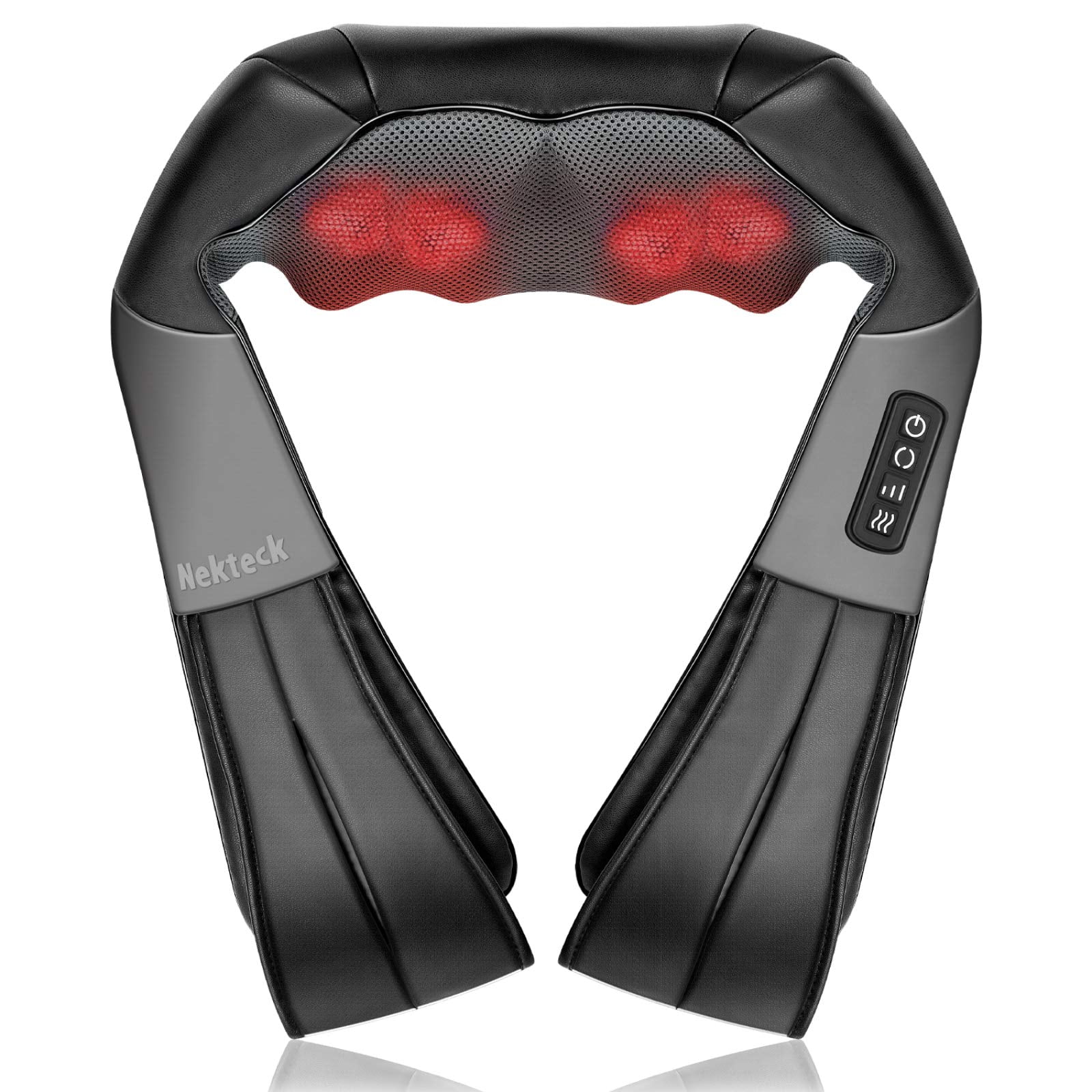 Masajeador Nekteck Shiatsu Para Cuello Y Espalda Con Amasado 3d Con Calor