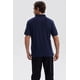 thumbnail image 3 of Polera Hombre Piqué Básica Lisa Azul Marino - V, 3 of 4