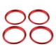 thumbnail image 4 of 4PCS AC Air Vent Outlet Cover Sticker Ring Para Audi A3 S3 2013-2016 Red, 4 of 4