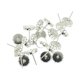 thumbnail image 3 of 20pcs 10m M Cabochon Los Pendientes De Los Ajustes De Los Espacios En Blanco Pendiente Bisel Base Plata Blanca, 3 of 3