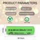 thumbnail image 3 of Baterías recargables AA Ni-MH 300 mAh 1,2 V (paquete de 10), batería doble A de 1,2 V para luces solares de jardín y exteriores, linterna de energía, 3 of 7
