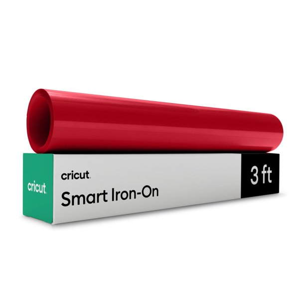 Plancha inteligente Cricut de vinilo para transferencia de calor, 33 cm x 90 cm, color rojo