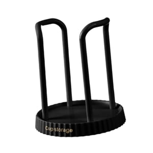 Bothyi - Soporte Para Vasos De Papel, Estante Para Baño, Dispensador De Vasos Para Mesa, Encimera, Oficina, Color Negro