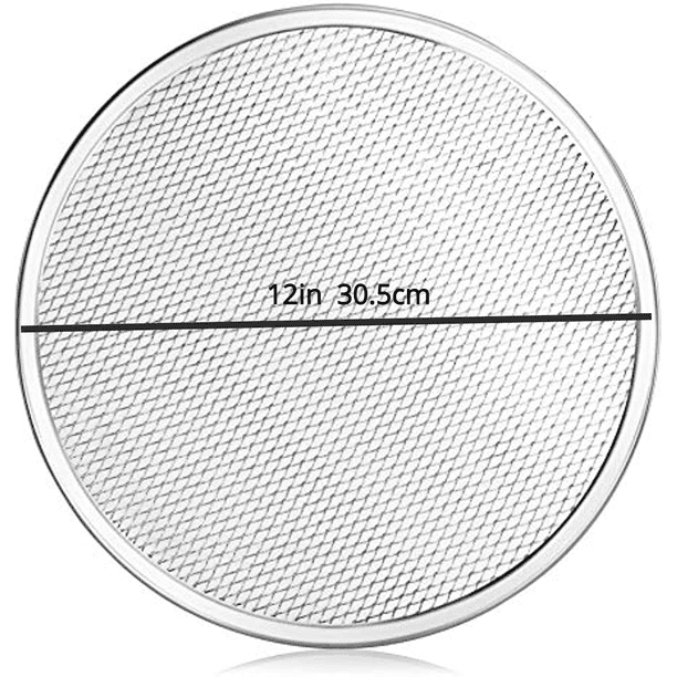 1pc, Restaurant-Grade Aluminum Pizza Baking Screen, Perfect For Pizzerias & Restaurants, Evenly Bakes Pizza & Shortens Bake Time! Seamless Aluminum Pizza Screen, Baking Tools, Kitchen Gadgets, Kitchen