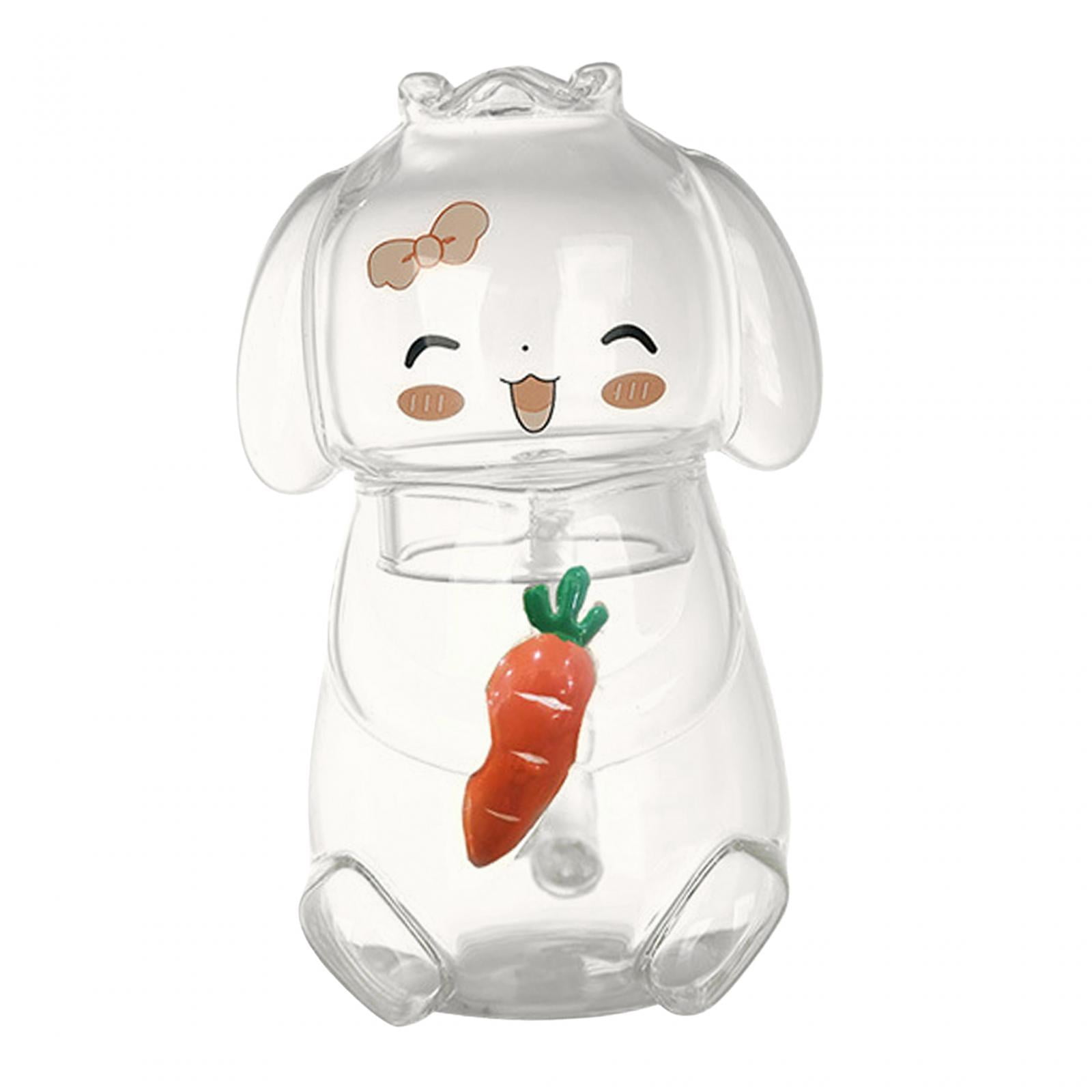 Magideal - Jarra De Agua De Vidrio Con Taza De Vidrio, Jarra Para Servir Agua Junto A La Cama Jarra De Leche Para Dormitorio De Conejo Lindo Para Bebidas De