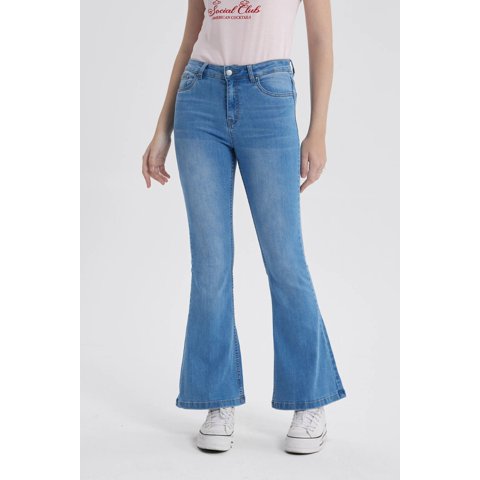 Fashionspark - Jeans Mujer Flare Vale Azul Claro
