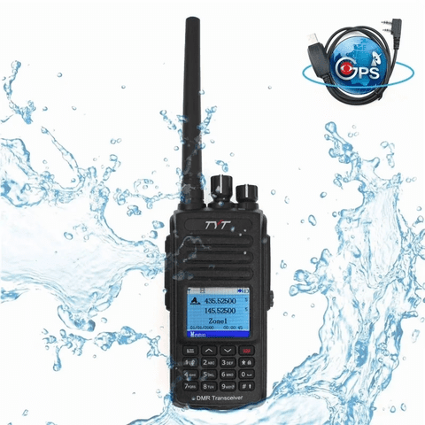 Tyt Md-Uv390 Transceptor Digital Dmr Banda Dupla 144/430Mhz 5W, Gps + Ip67 À Prova D'Água