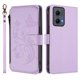 thumbnail image 2 of Funda Cartera Mariposa para [Motorola Edge 2024 5G] con Soporte y Cremallera Morado claro, 2 of 6