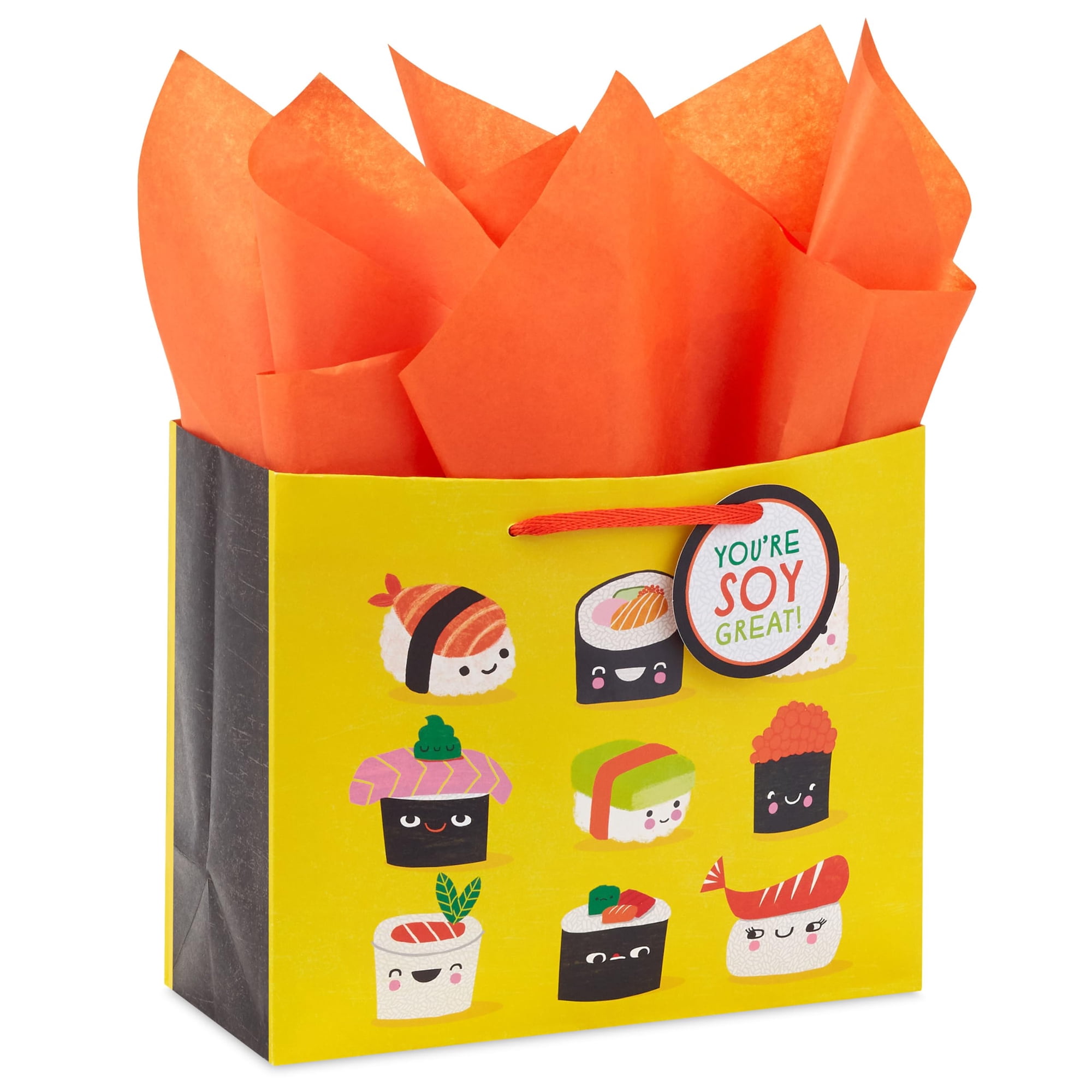 Bolsa De Regalo Hallmark Sushi 18 cm Con Papel De Seda Y Etiqueta