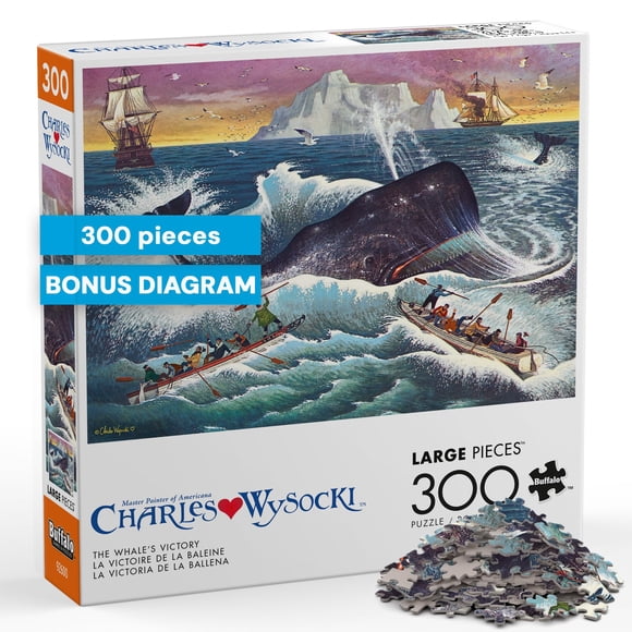 Rompecabezas Buffalo Games de 300 piezas – Charles Wysocki, “La victoria de la ballena”