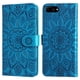 thumbnail image 2 of Funda tipo cartera FOXDOCK para iPhone 7 Plus/8 Plus , diseño girasol en relieve, cuero PU, cierre magnético, soporte y tarjetero, 2 of 5