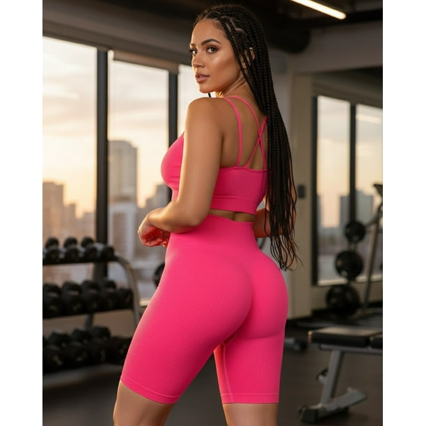 Conjunto Corto Deportivo Mujer Tirantes Fitness