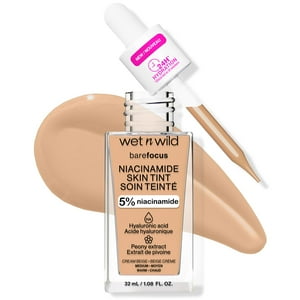 Skin Tint Wet N Wild Bare Focus Crema Con 5% De Niacinamida, Color Beige